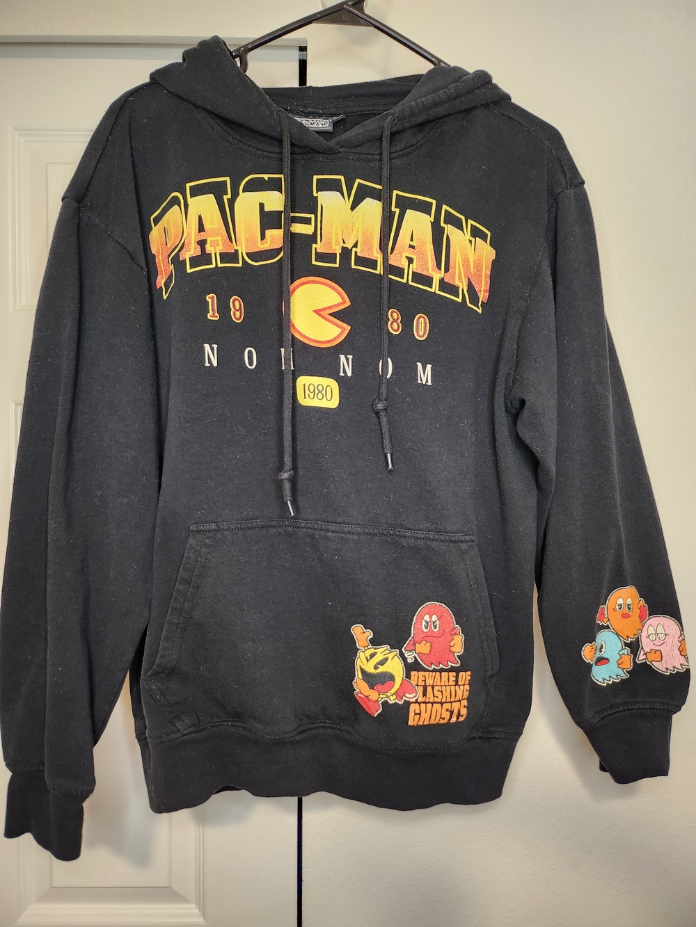 Pac-Man Black Graphic Hoodie Sweatshirt